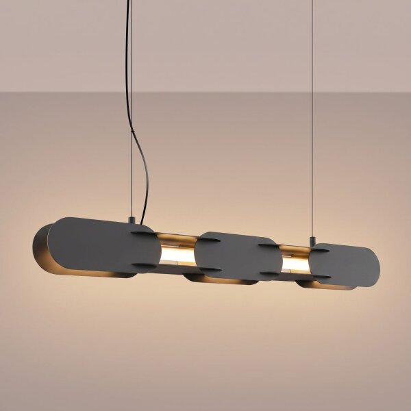 LED Pendelleuchte dimmbar Push-DIM 3000K 91 cm Schwarz