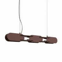 LED H&auml;ngelampe dimmbar Push-DIM Braun 3000K L:91 cm