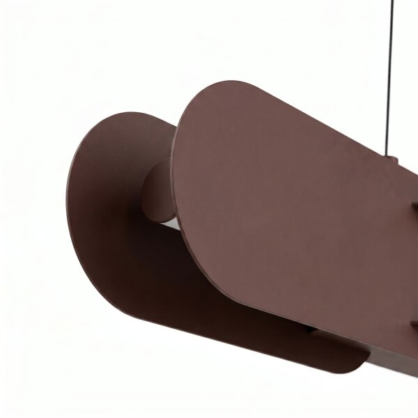 LED Pendelleuchte dimmbar Push-DIM Braun 4000K L:91 cm