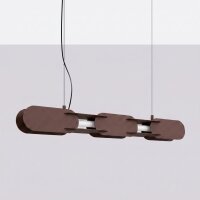 LED Pendelleuchte dimmbar Push-DIM Braun 4000K L:91 cm