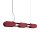 LED Pendelleuchte dimmbar Burgund 3000K L:91 cm Modern