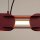 LED Pendelleuchte dimmbar Burgund 3000K L:91 cm Modern