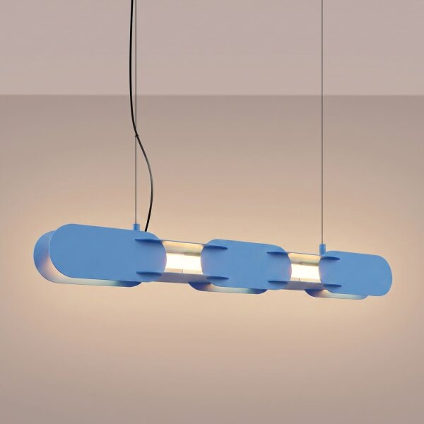 LED Hängelampe dimmbar Hellblau Modern 3000K L:91 cm
