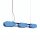 LED Hängelampe dimmbar Hellblau Modern 3000K L:91 cm