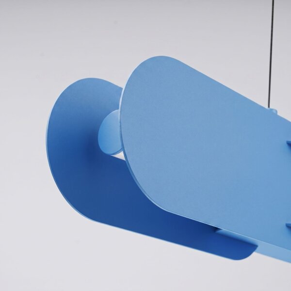 LED Pendelleuchte dimmbar Hellblau 4000K L:91 cm Modern