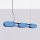 LED Pendelleuchte dimmbar Hellblau 4000K L:91 cm Modern