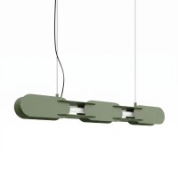 LED Hängelampe dimmbar Olivgrün Stahl 3000K...