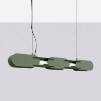 LED Hängelampe dimmbar Olivgrün Stahl 3000K...