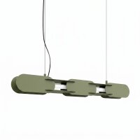 LED Pendelleuchte dimmbar Olivgrün 4000K L:91 cm Modern