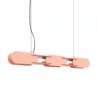 LED H&auml;ngelampe dimmbar Stahl Pfirsich 3000K L:91 cm