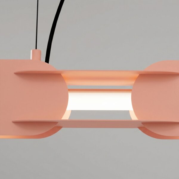 LED Pendelleuchte dimmbar Pfirsich 4000K L:91 cm Modern