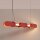 LED Pendelleuchte dimmbar Push-DIM Rot 3000K L:91 cm