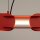 LED Pendelleuchte dimmbar Push-DIM Rot 3000K L:91 cm
