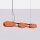 LED Pendelleuchte dimmbar Ockerrot 3000K L:91 cm lang