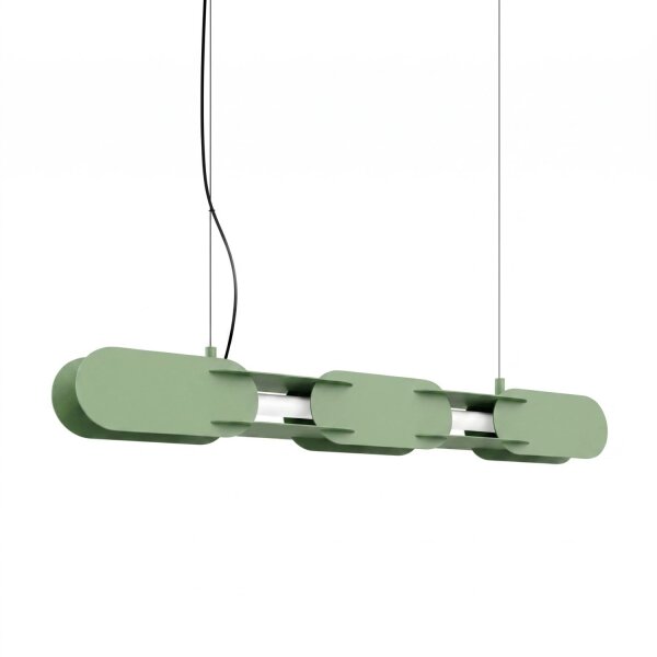 LED Hängelampe dimmbar Push-DIM Salbei 3000K L:91 cm