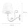 Shabby Wandlampe Barock Motiv Wandleuchte GANARA