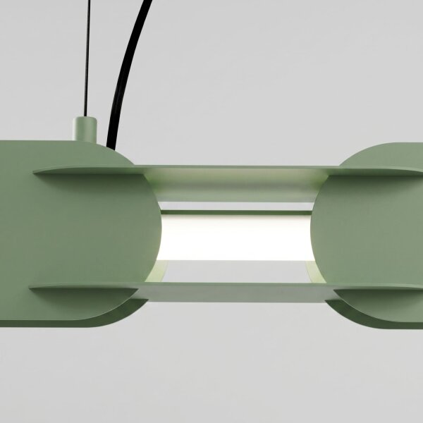 LED Pendelleuchte dimmbar Push-DIM Salbei 4000K L:91 cm