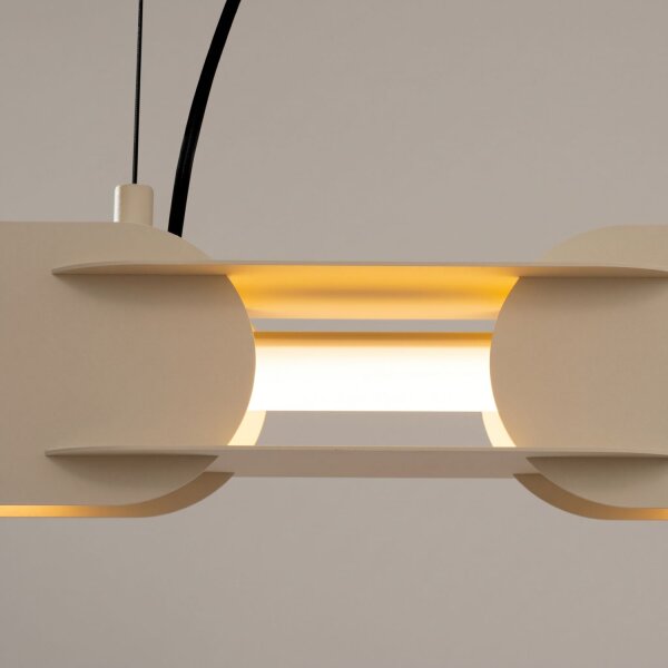 LED Pendelleuchte dimmbar Push-DIM Taupe 3000K L:91 cm