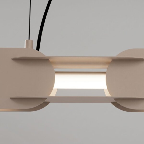 LED Hängelampe dimmbar Push-DIM Taupe 4000K L:91 cm