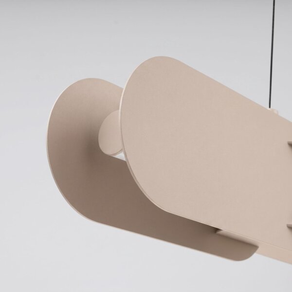 LED Hängelampe dimmbar Push-DIM Taupe 4000K L:91 cm