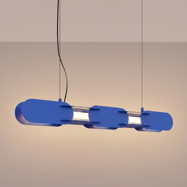 LED Hängelampe dimmbar Ultramarin Stahl 3000K L:91 cm