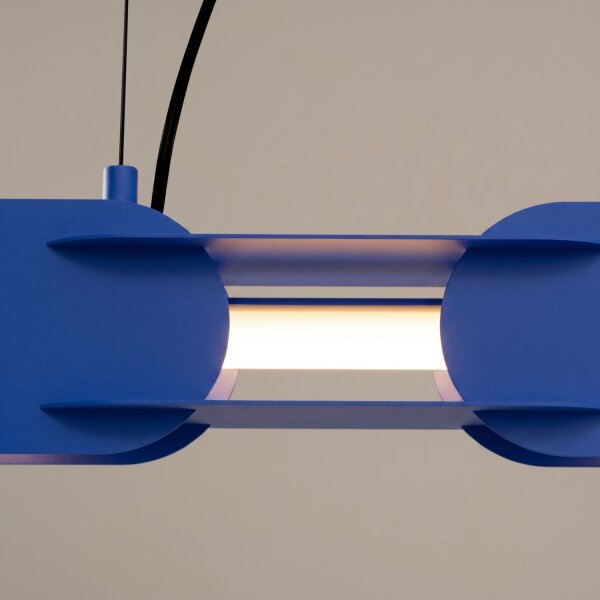LED Hängelampe dimmbar Ultramarin Stahl 3000K L:91 cm
