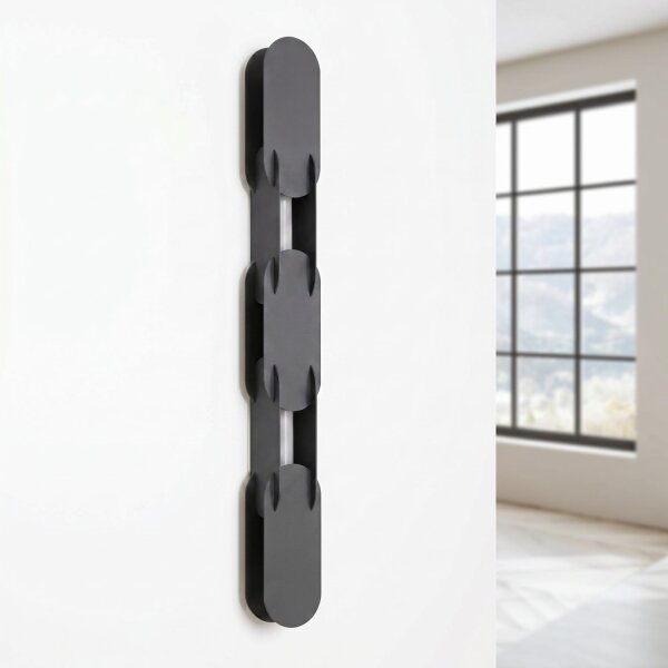 LED Wandlampe dimmbar Push-DIM Schwarz 4000K H:91 cm