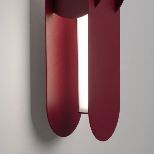 LED Wandlampe dimmbar Push-DIM Burgund 4000K H:91 cm