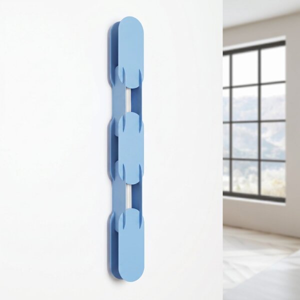 LED Wandleuchte dimmbar Push-DIM Hellblau 4000K H:91 cm