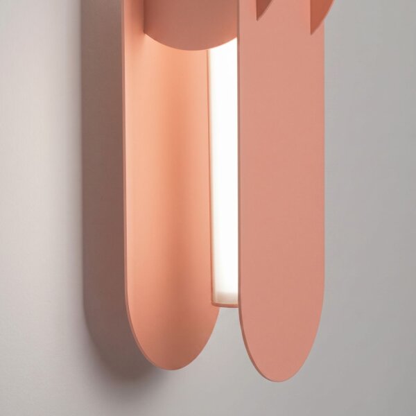 LED Wandlampe dimmbar Push-DIM Pfirsich 4000K H:91 cm