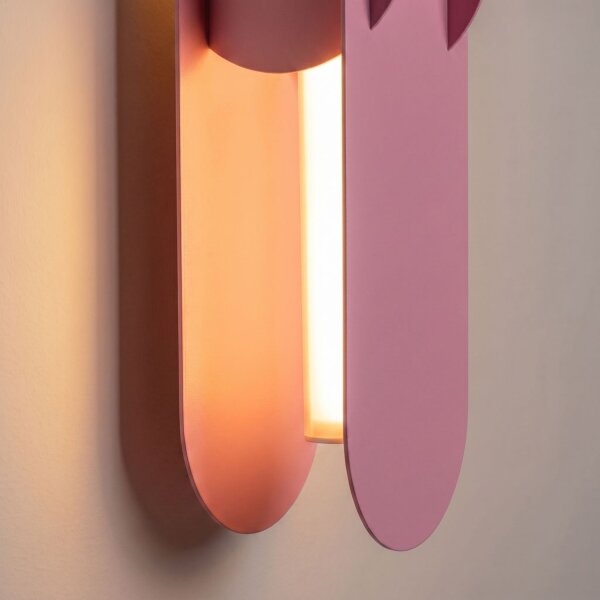 LED Wandlampe dimmbar Push-DIM Pink 3000K H:91 cm