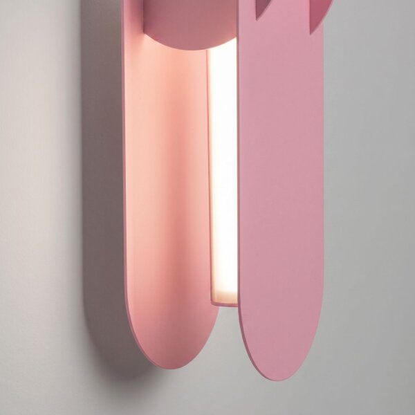 LED Wandleuchte dimmbar Push-DIM Pink 4000K H:91 cm