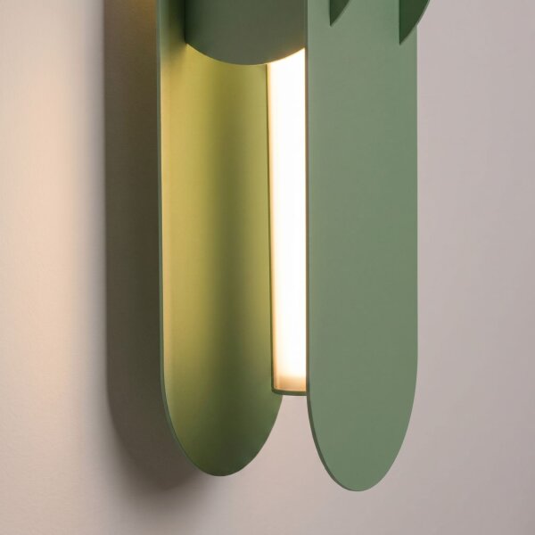 LED Wandleuchte dimmbar Push-DIM Stahl 3000K H:91 cm
