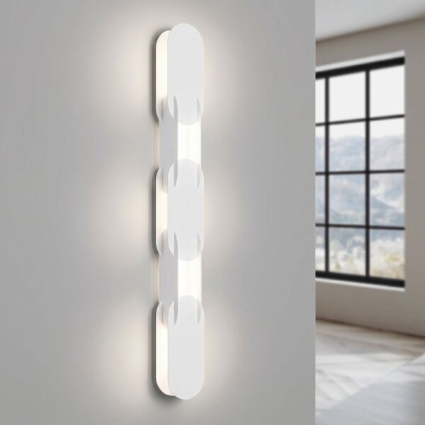 LED Wandleuchte dimmbar Push-DIM Weiß 4000K H:91 cm
