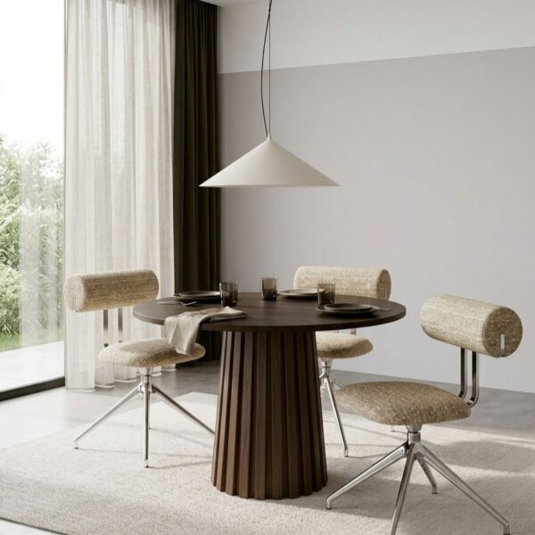 LED Hängelampe TRIAC dimmbar Beige 4000K rund Ø50 cm