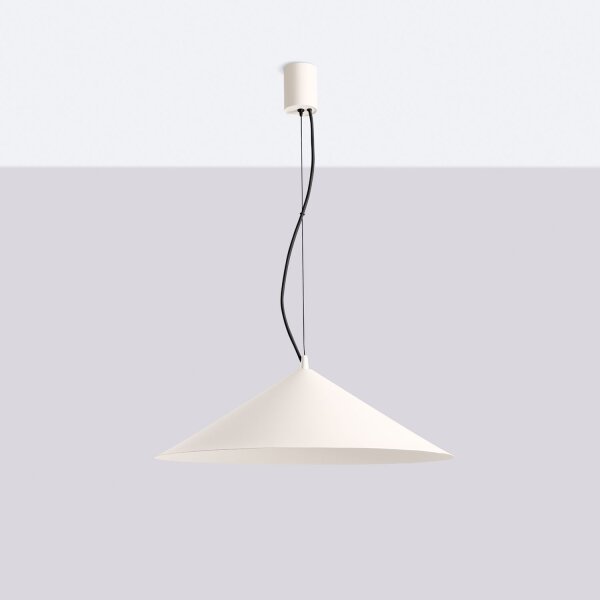 LED Hängelampe TRIAC dimmbar Beige 4000K rund Ø50 cm