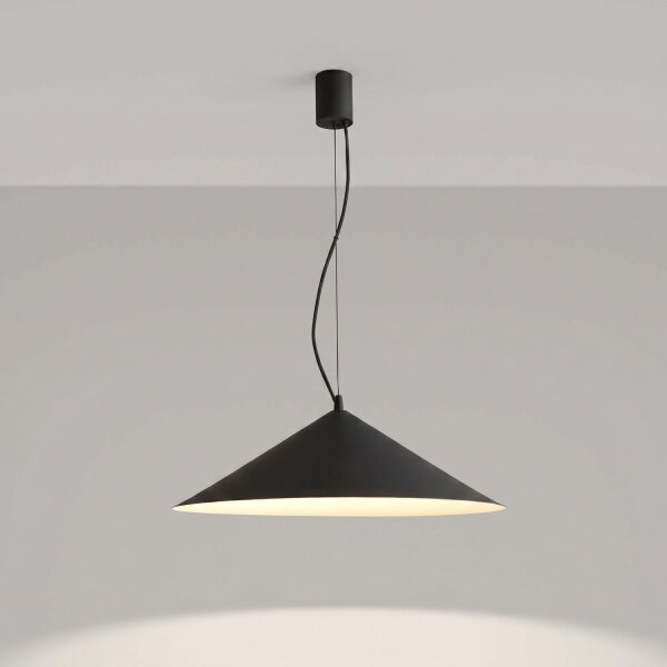 LED Pendelleuchte TRIAC dimmbar Schwarz 4000K Ø50 cm