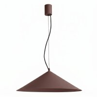 LED H&auml;ngelampe TRIAC dimmbar Braun 4000K &Oslash;50 cm rund