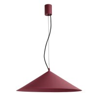 LED H&auml;ngelampe TRIAC dimmbar Burgund 3000K &Oslash;50 cm rund