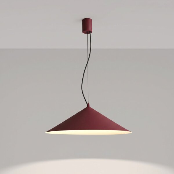 LED Pendelleuchte TRIAC dimmbar Burgund 4000K Ø50 cm