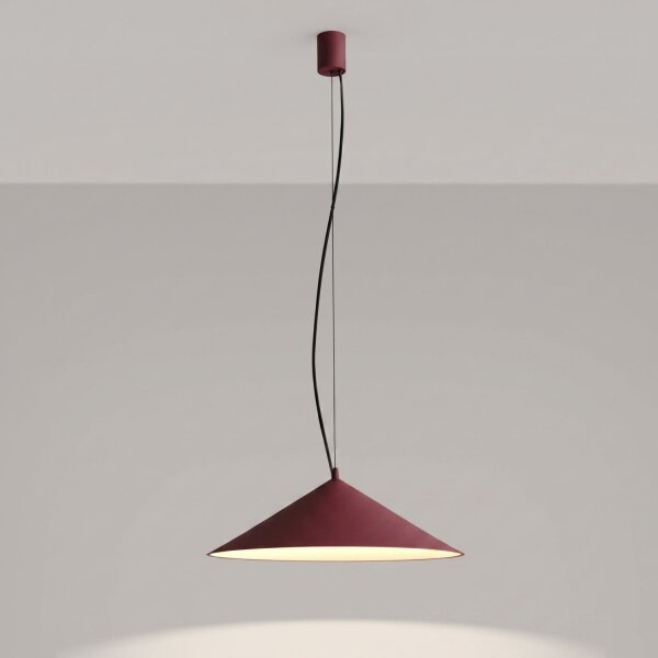 LED Pendelleuchte TRIAC dimmbar Burgund 4000K Ø50 cm
