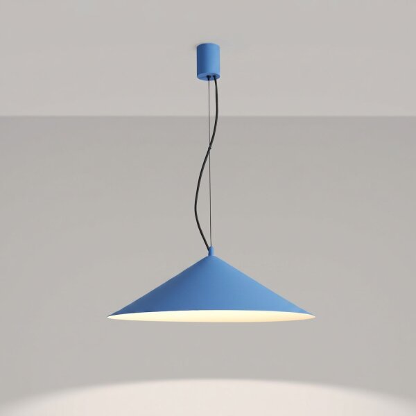 LED Pendelleuchte TRIAC dimmbar Hellblau 3000K Ø50 cm