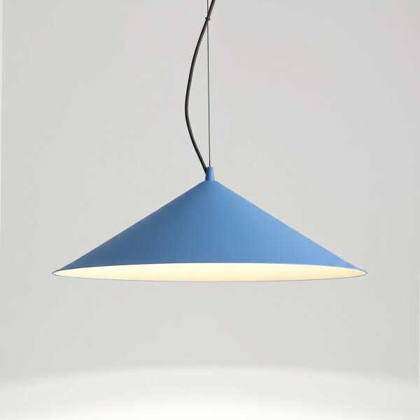 LED Pendelleuchte TRIAC dimmbar Hellblau 3000K Ø50 cm