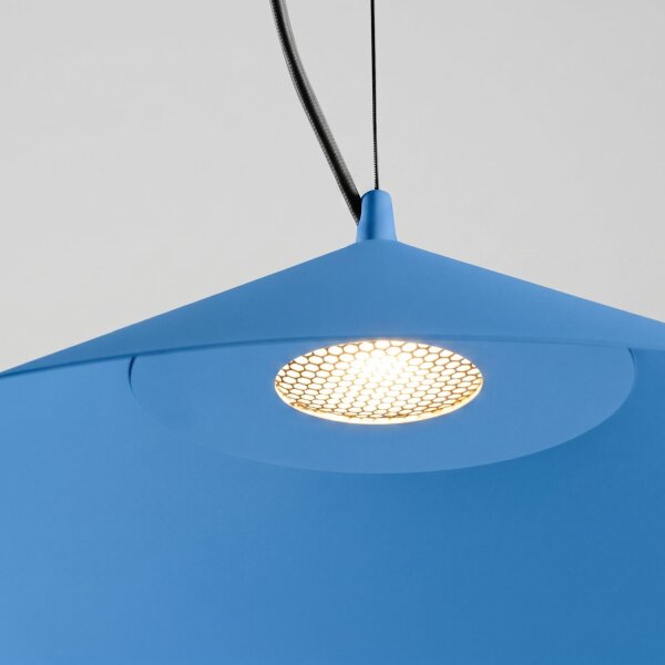 LED Pendelleuchte TRIAC dimmbar Hellblau 3000K Ø50 cm