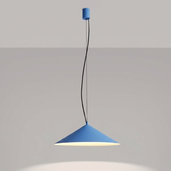 LED Pendelleuchte TRIAC dimmbar Hellblau 3000K Ø50 cm