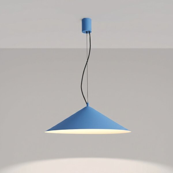 LED Hängelampe TRIAC dimmbar Hellblau 4000K rund Ø50 cm