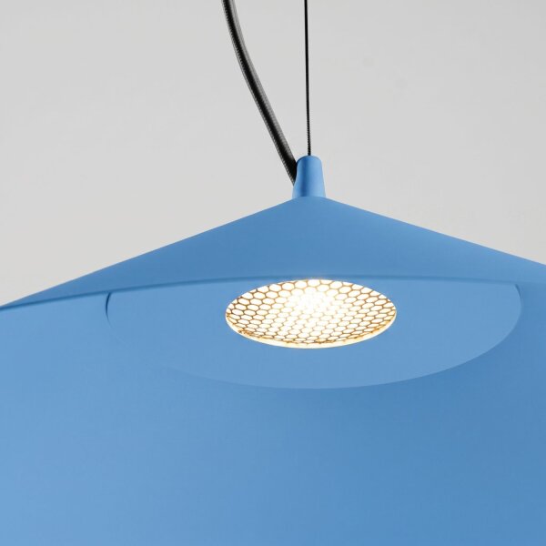 LED Hängelampe TRIAC dimmbar Hellblau 4000K rund Ø50 cm