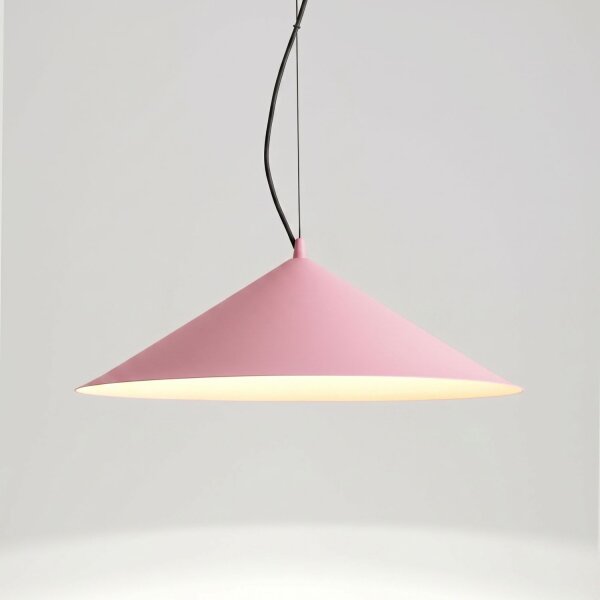 LED Pendelleuchte TRIAC dimmbar Pink Stahl 3000K Ø50 cm
