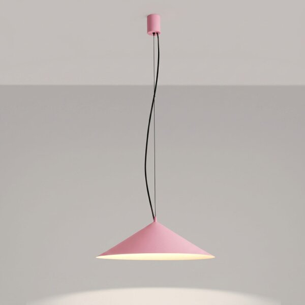 LED Pendelleuchte TRIAC dimmbar Pink Stahl 3000K Ø50 cm