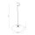 LED Pendelleuchte TRIAC dimmbar Pink Stahl 3000K Ø50 cm